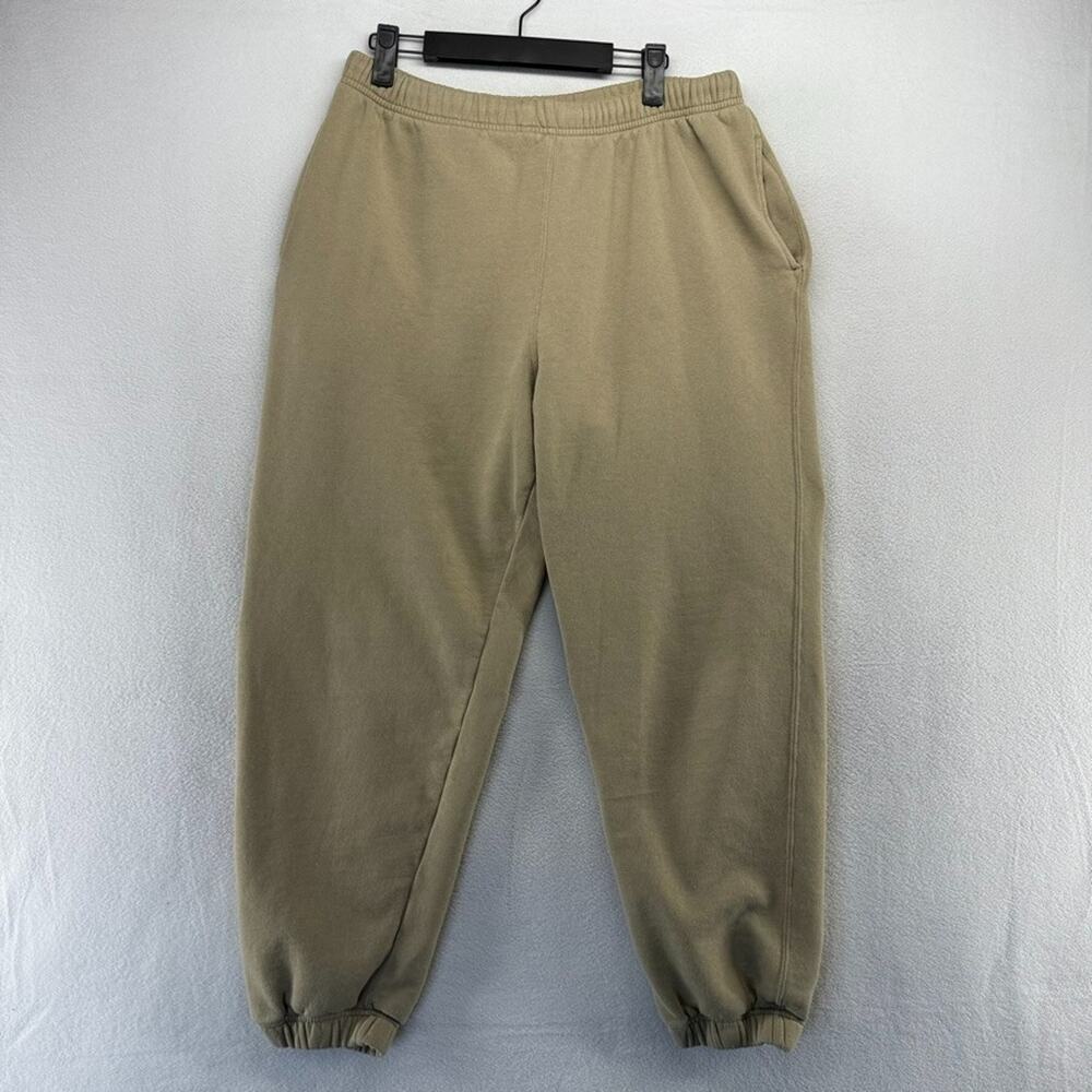 Vintage Gap Sweatpants men's Medium brown Cuffed Jogger Pockets Solid Casual 90s